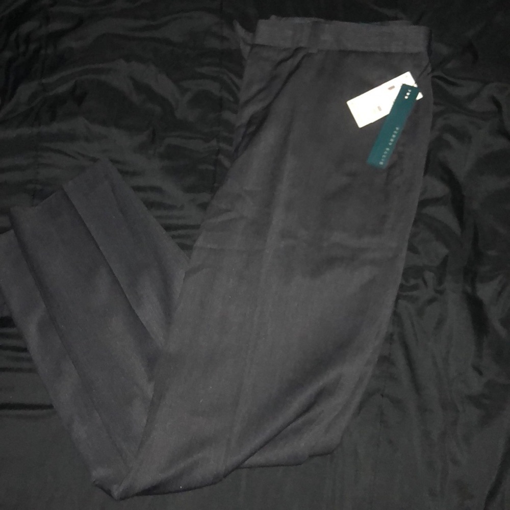 Perry Ellis Gray Dress Pants Pinstripe 32x30